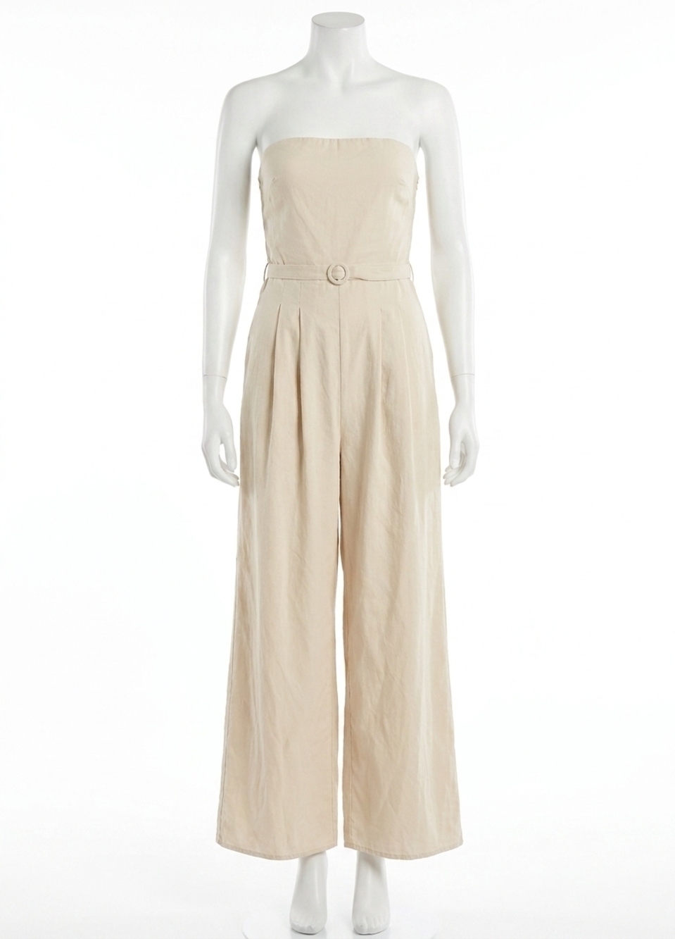 NEW SADIE & SAGE past midnight tube jumpsuit in cream